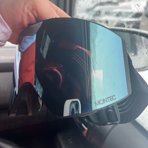 Montec Black and Blue Ski Goggles